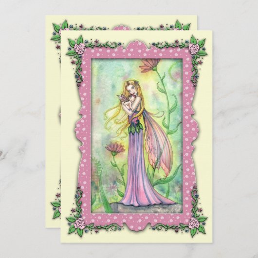 Babyschoenen voor moeder en Baby Kaart (Voorkant / Achterkant)