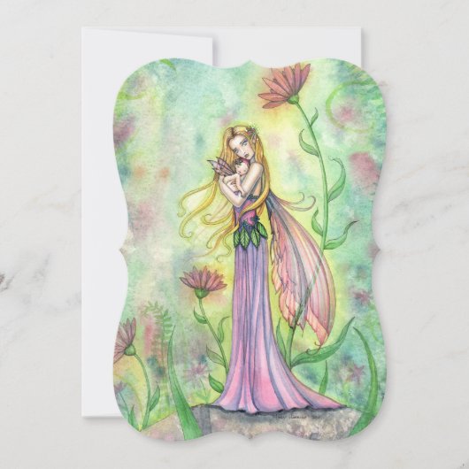 Babyschoenen voor moeder en Baby Kaart (Voorkant)