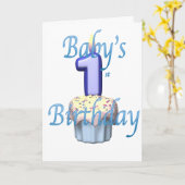 Baby'sFirst.Birthday Kaart (Gele Bloem)