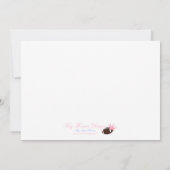 babysh Je bent uitgenodigd voor een Baby shower. Kaart (Achterkant)