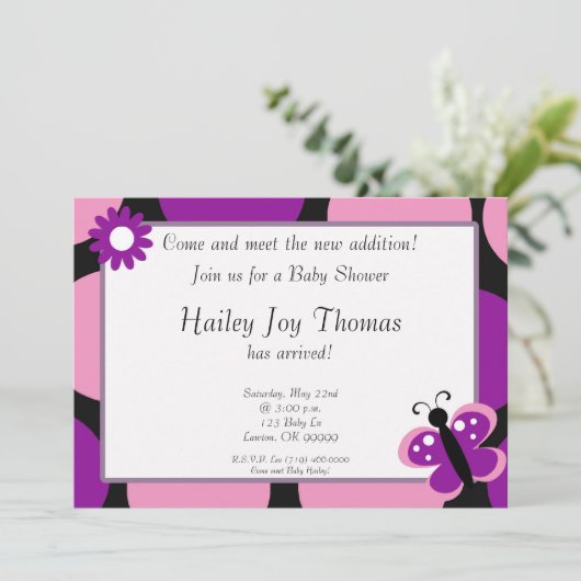 babysh, kom en ontmoet de nieuwe toevoeging... kaart (Staand voorkant)