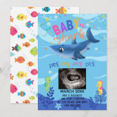 BabyShark echo foto zwangerschap aankondiging (Voorkant / Achterkant)