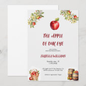 babyshower appel uitnodiging (Voorkant / Achterkant)