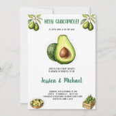 babyshower avocado uitnodiging (Voorkant)