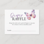 Babyshower Behuizing Kaarten Luier Raffle Vlinder (Voorkant)