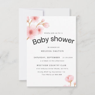 Babyshower card bedankkaart