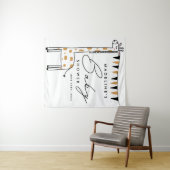 BABYSHOWER | Cute Doodle Giraffe Wandkleed (In Situ (horizontaal))