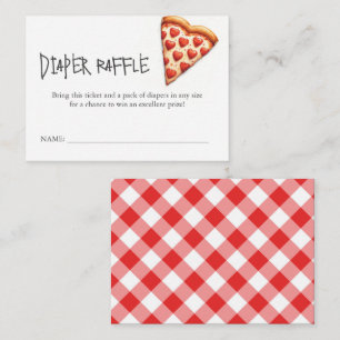 Babyshower Enclosure Kaarten Luier Raffle Pizza