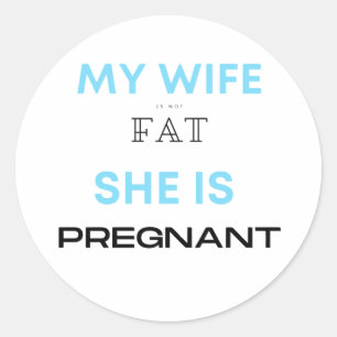 Babyshower Gifts for him Baby Announcement Gift Ronde Sticker