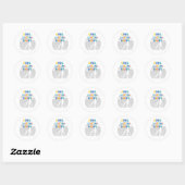 Babyshower Gifts for him Baby Announcement Gift  Ronde Sticker (Vel)