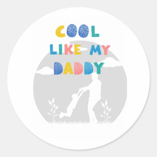 Babyshower Gifts for him Baby Announcement Gift  Ronde Sticker (Voorkant)