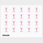 Babyshower Gifts for him Baby Announcement Gift  Ronde Sticker (Vel)