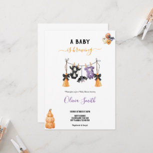 BABYSHOWER HALLOWEEN VIBE PARTY UITNODIGING