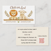 babyshower informatiekaartje (Voorkant / Achterkant)