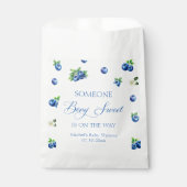 Babyshower met bosbessen thema bedankzakje (Voorkant)