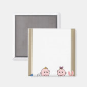 BABYSHOWER OUDER MOM DAD MAGNEET (Voorkant / Achterkant)