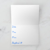 Babyshower Uitnodiging (Baby Boy) Blank (Binnen)