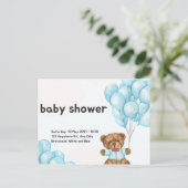 babyshower-uitnodiging briefkaart (Staand voorkant)
