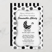 Babyshower uitnodiging zebra (Voorkant / Achterkant)