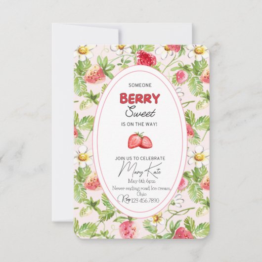 Babyshower uitnodigingen (Voorkant)