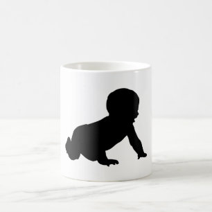 Babysilhouet Koffiemok