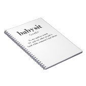 Babysit Notitieboek (Rechterzijde)