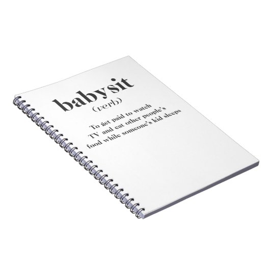 Babysit Notitieboek (Rechterzijde)
