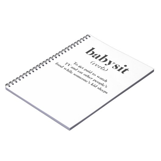 Babysit Notitieboek (Linkerzijde)