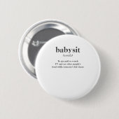 Babysit Ronde Button 5,7 Cm (Voorkant /achterkant)