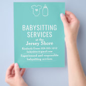 Babysit Services aan de Jersey Shore Flyer (Hand)