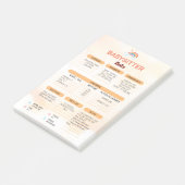 babysitbedrijf | Informatienota babysitter Post-it® Notes (Schuin)