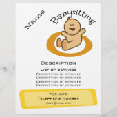 Babysitepromotie Flyer (Voorkant)