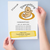 Babysitepromotie Flyer (Hand)