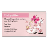 Babysitkoelkast Magnetische Visitekaartjes Magnetisch Visitekaartje (Voorkant)