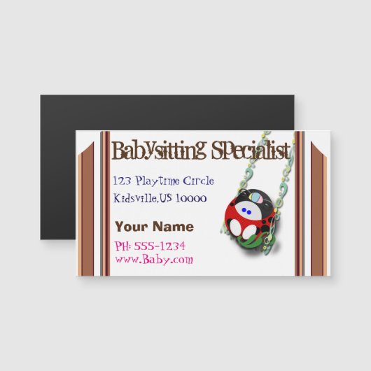 Babysitspecialist (Voorkant / Achterkant)