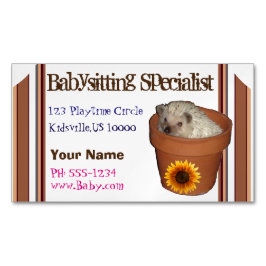 Babysitspecialist Magnetisch Visitekaartje