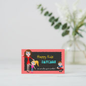 Babysitten Kinderopvang Visitekaartjes (Staand voorkant)