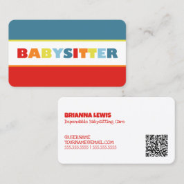 Babysitten QR Visitekaartje