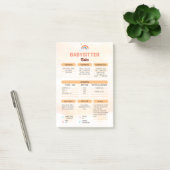 Babysitten Zakelijk | Babysitter Informatie Notiti Post-it® Notes (Kantoor)
