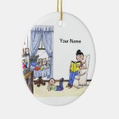 Babysitter, 1 jongen keramisch ornament (Rechts)