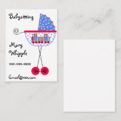 Babysitter Babybuggy Design Visitekaartje (Voorkant / Achterkant)