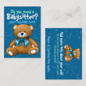 Babysitter Babysit DayCare BlueCare Visitekaartje (Voorkant / Achterkant)