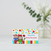 babysitter, babysitter, kleuterschool .... visitekaartje (Staand voorkant)