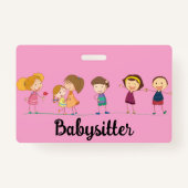 Babysitter Badge (Achterkant)