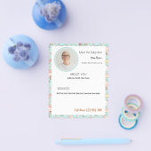 Babysitter Bewerkbare Zakelijke Flyer Met Foto (Enkel)