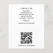 Babysitter bewerkbare zakelijke flyer met foto (Achterkant)