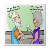 Babysitter Ceramic Tegel Tegeltje (Voorkant)