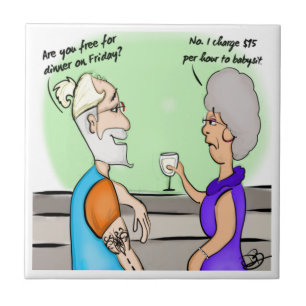 Babysitter Ceramic Tegel Tegeltje