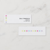 Babysitter Colorful Squares Visitekaartje (Voorkant / Achterkant)