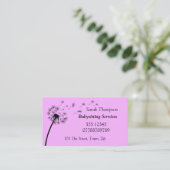 Babysitter Contact Visitekaartje (Staand voorkant)